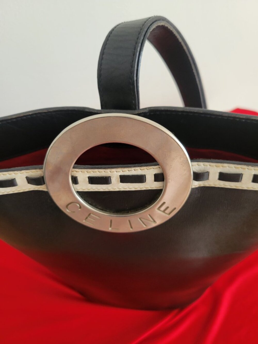 Celine One Shoulder Bag Gold Hardware Unisex - Picture 15 of 16